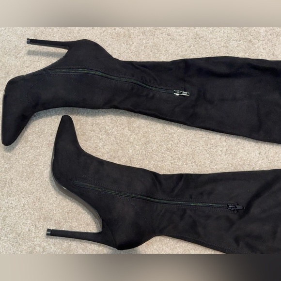 Black Over the Knee Boot - Picture 9 of 15